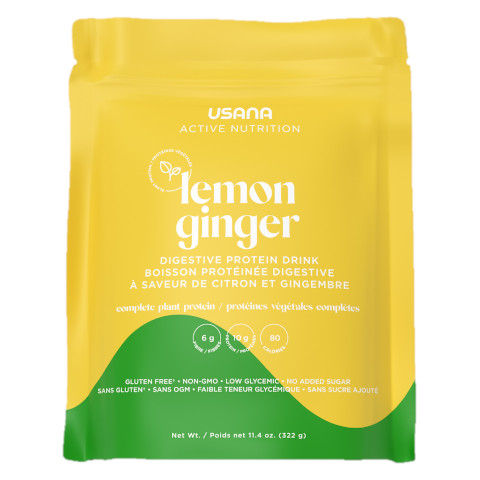USANA Digestive Protein Drink Lemon Ginger - Active Nutrition USANA Digestive Protein Drink Lemon Ginger - Active Nutrition