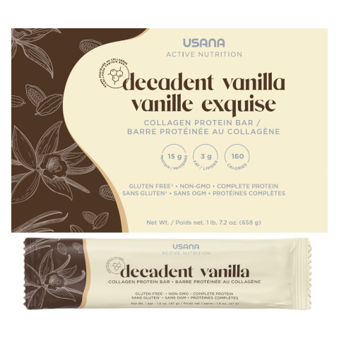 USANA Collagen Protein Bar Vanilla - Active Nutrition